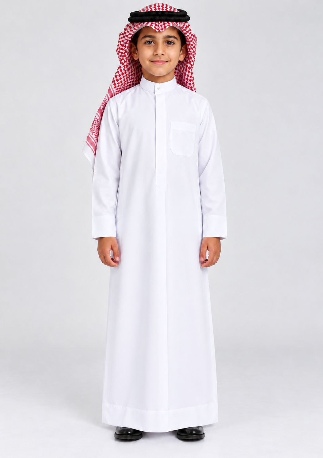 Dishdasha Kuwaiti White Kids